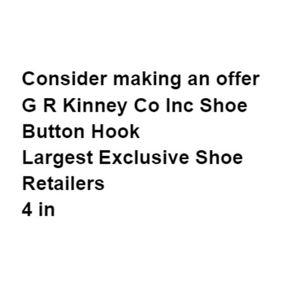 G R Kinney Co Inc Shoe Button Hook Largest Exclusive Shoe Retailers Vintage - Picture 2 of 6